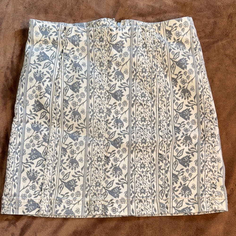 Free People Floral Patterned Pencil Skirt